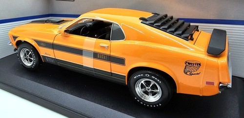 Maisto 1/18 Scale Diecast 31453 - 1970 Ford Mustang Mach 1 - Orange - Picture 2 of 5