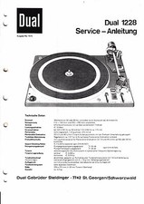 Manuale di servizio per Dual 1228 