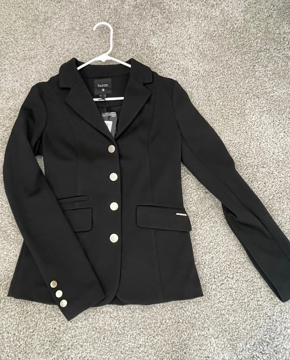 Veste D'équitation Royal Equus Show Coat Horze – Noir Taille 38, élégance Sur Le Plat