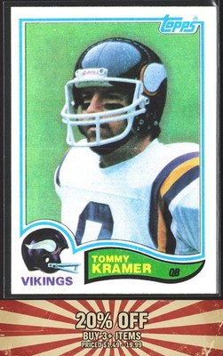1982 Topps #394 Tommy Kramer Minnesota Vikings
