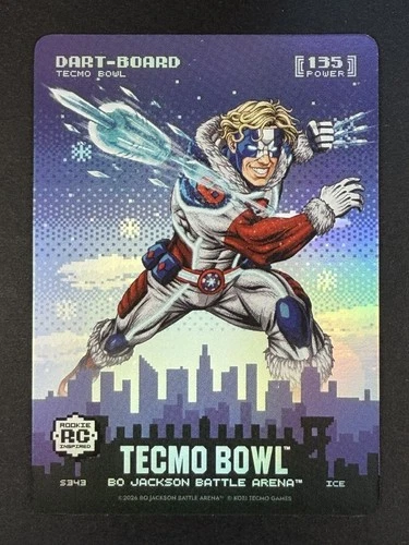 DART-BOARD 2026 Bo Jackson Battle Arena Tecmo Bowl Skyline Ice Foil Jaxson Dart
