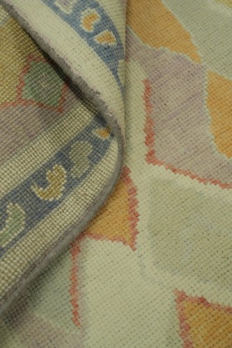 Transitional Oushak Turkish Runner Rug 3x10 Vegetable Dye Oriental Wool Carpet - Picture 9 of 12