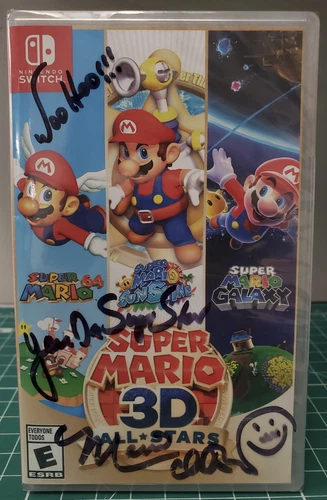 Super Mario 3D All-Stars (Nintendo Switch, 2020) ¡NUEVO Firmado por Charles Martinet!