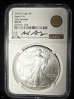 2025 Proof Silver Eagle Privy Early Release MS 70. Mark Salzburg, Hand Signed