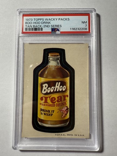 1973 Topps Wacky Packages Sticker Boo-Hoo Drink 2nd Series PSA 7 - Picture 2 of 3