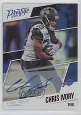 2018 Panini Prestige Xtra Points Green Signatures Chris Ivory #137 Auto 1sl