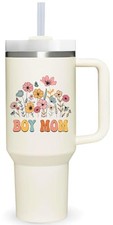 40 oz Tumbler with Handle for Boymom.Mothers Day Tumbler Gifts for Boy boy mom