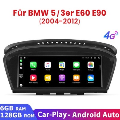 8.8'' Android Autoradio Apple CarPlay monitor für BMW E60 E61 E90 E91 CIC GPS