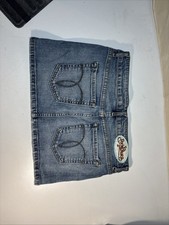 Y2K Vintage Paris Bluse Denim Mini Skirt Low Rise