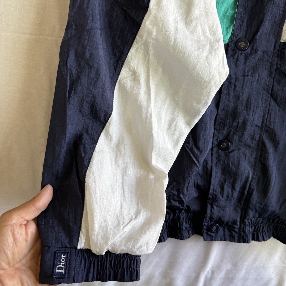 Vtg 80s 90s Christian Dior Monsieur Men's Windbreaker XL
