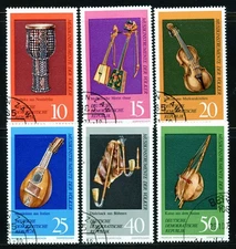 Stamps DDR, Scott # 1330-1335 Mint NH, complete set, PRECANCELLED