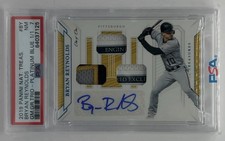 2019 Panini National Treasures Bryan Reynolds Platinum RPA 1/1 Patch Auto PSA 7