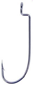 Owner 5102-121 Offset Wide Gap Worm Hook 90Deg 3X Strong Cut Pt Blk Chr 2/0 6Ct