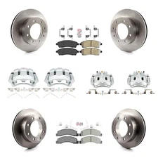 Front Rear Brake Rotors Pads Calipers Kit for Ford F-250 Super Duty 2001-2004 oe