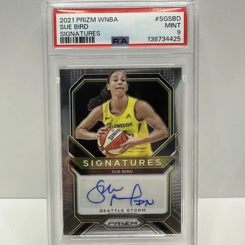 2021 Panini Prizm WNBA - Signatures Sue Bird #SG-SBD (AU) PSA 9