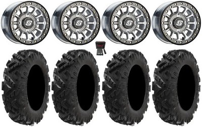 Sedona Sano Bdlk 15x7 Wheels Ct 32'' Attack 2.0 Tires Polaris Sportsman / RZR /