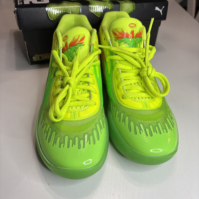 Puma Lamelo Ball MB.02 Nickelodeon Slime Basketball Shoes size 8.5