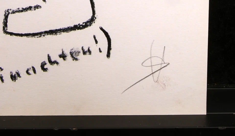 🎄 Humorvolles Weihnachtsmotiv von Helge Schneider 🎄 - Giclée - handsigniert - Bild 3 von 3