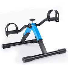 Foldable Pedal Exerciser Mini Under Desk Portable Leg Arm Workout Equipment