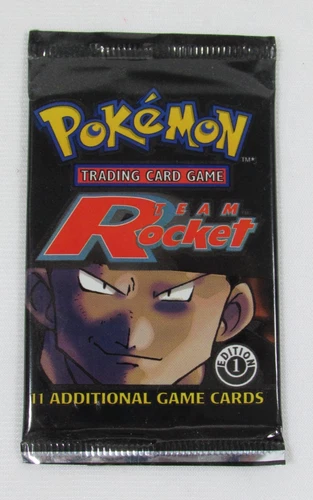 2000 POKEMON TEAM ROCKET 1ST EDITION BOOSTER PACK - FACTORY SEALED - ONE PACK