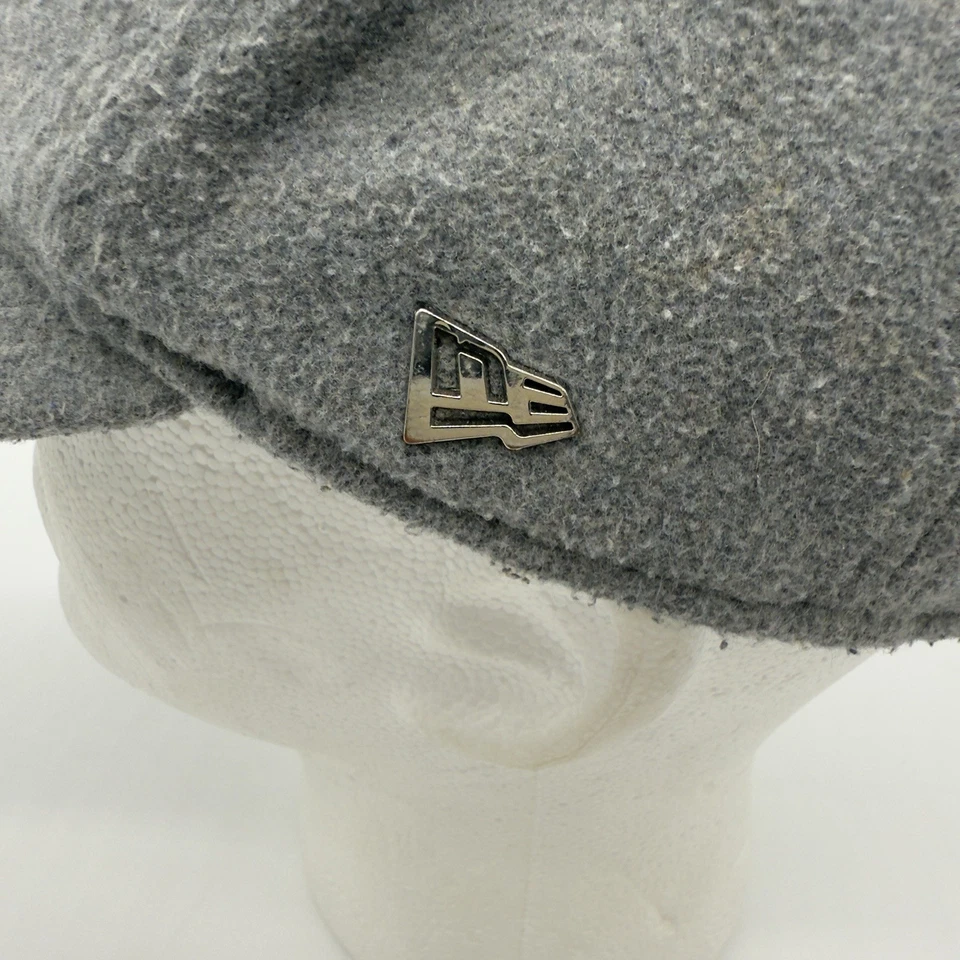 Boné Chicago Bulls New Era Black Label masculino mistura de lã cinza Strapback NBA - Imagem 3 de 4