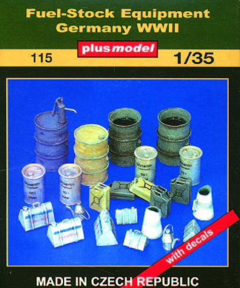 Plus Model 115 - 1:35 Resin Kit Canister Assortment Germany - WWII