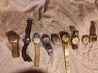 Vintage Men's Wrist Watch Lot of 9 – Timex, Elgin & Others – Parts/Repair – Unte