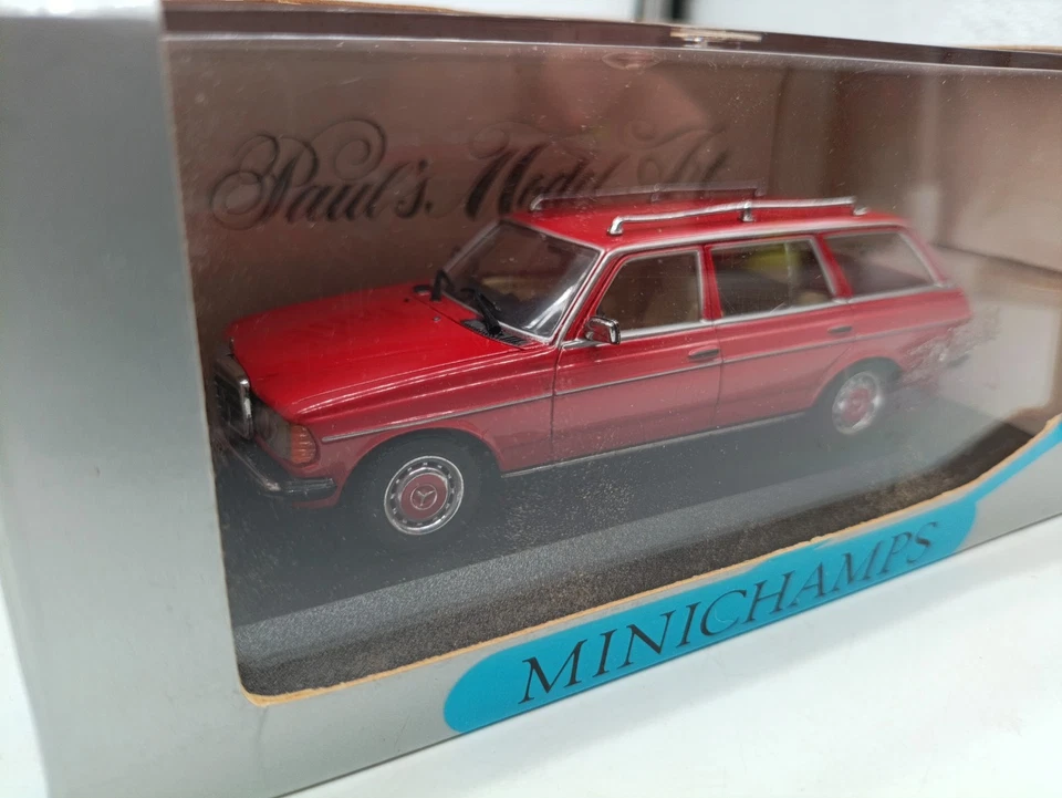 Mercedes Benz W123 Break 200 T red wagon 1/43 Minichamps §§ - Immagine 2 di 4