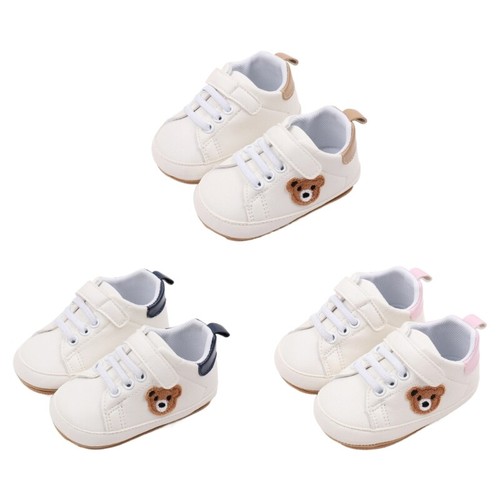 Learning to Walk Shoes Bear Embroidery First Walkers Casual Shoes eBay
