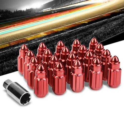 20Pc Gold 4.5 Tall M14x1.5 Solid Spike Lug Nut+Key Fit Ford Lincoln Models