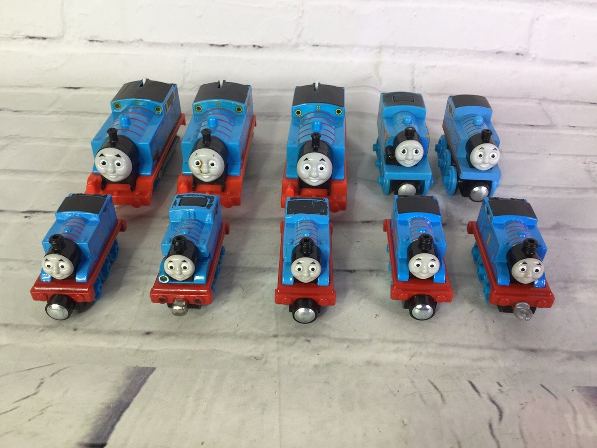 Thomas the Train HUGE Lot of 10 Engine Tank Trains Mixed Wooden Railway  Mattel
