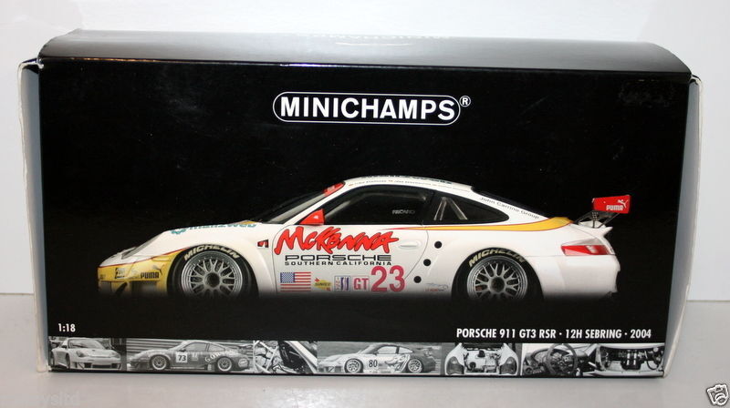 MINICHAMPS ポルシェ911 GT3 RSR - 2004 1:18 Minichamps 1/18 scale diecast highly detailed Porsche 911