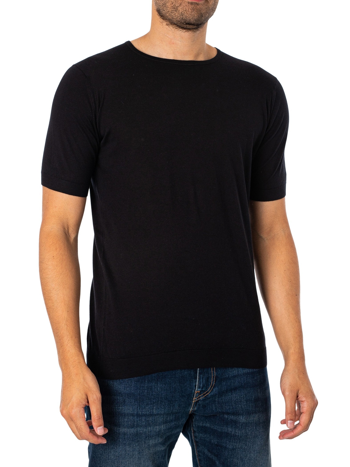 Мужская футболка John Smedley Belden, черная