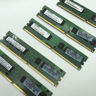 1GB Ram ( 2pcs ) 512mb PC2-5300u-555 667MHz DDR2 PC2 SDRAM Memory