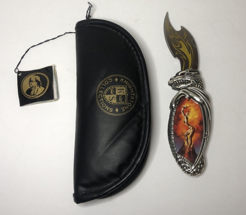 Franklin Mint KNIGHTSTONE Collections Knife Boris Vallejo EMPRESS OF