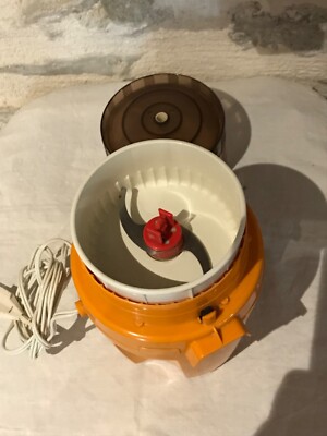 Hachoir à Viande Vintage Moulinex – Orange, Modèle 320-2-00, 700W, électrique