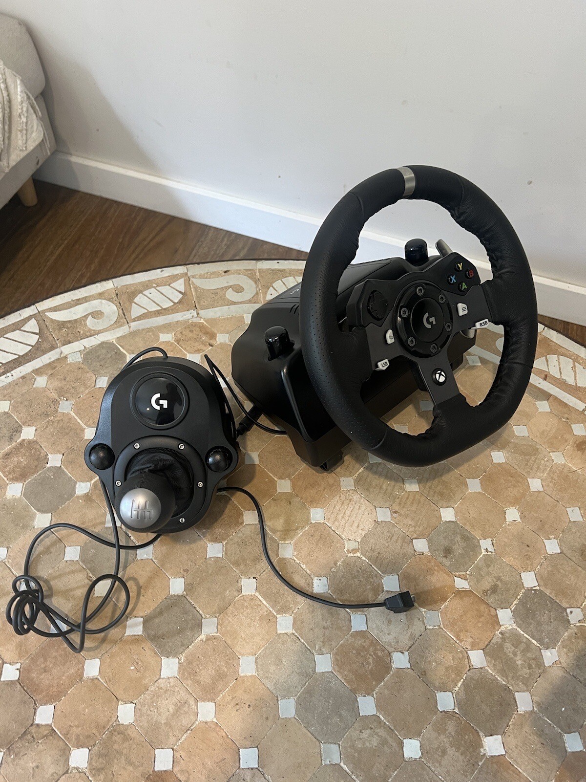 Logitech G920 Driving Force Racing Wheel + Pedals + Gear Shifter eBay