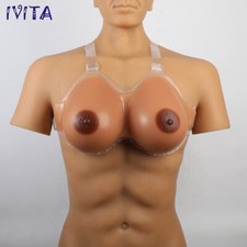 Transgender Prothesis Silicone Breast Forms F Cup Crossdresser Bra Enhancers