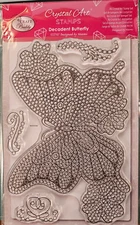 Craft BuddyUS CCST107: Craft Buddy "Decadent Butterfly" Crystal Art A6 Stamp Set