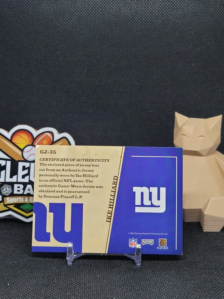 Ike Hilliard New York Giants Gameday Jerseys Patch  Prestige #GJ-35 (MG) - Image 2 of 2
