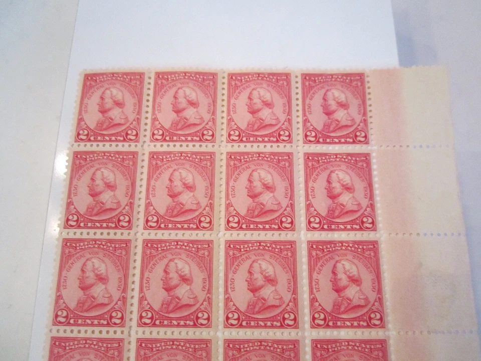 1930 U.S. STAMP SCOTT #689 TWO CENT PARTIAL STAMP SHEET OF 20 STAMPS - OFC-D - Image 3 of 4