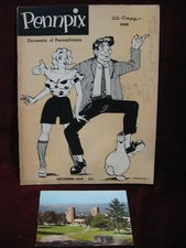 Vintage Pennpix University of Pennsylvania News Magazine November 1954 Gd!