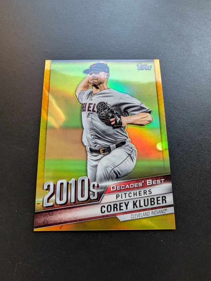 2020 Topps - Decades Best Pitchers #DB-99 Corey Kluber Gold Refractor /50 - Image 2 of 4
