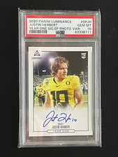 2020 Luminance Justin Herbert Year One RPS Auto #SPJH SP Photo Variation PSA 10