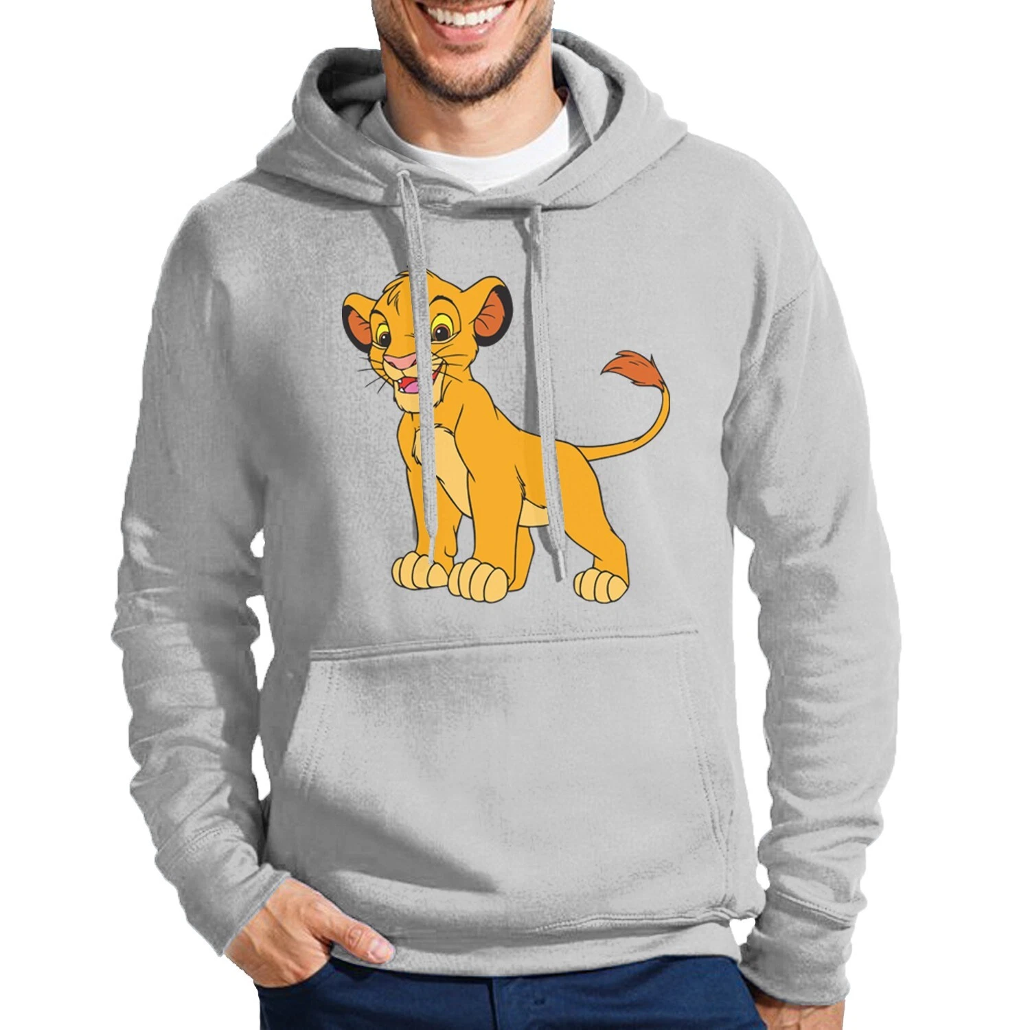 LOEWE Felpa con cappuccio uomo Simba Maglione morbido con motivo Re Leone Comodo
