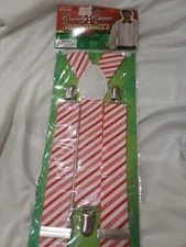 CANDY CANE SUSPENDERS FOR ADULTS FORUM NOVELTIES CHRISTMAS