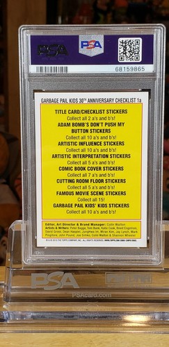 2015 Garbage Pail Kids 30th Anniversary #1a Adam Bomb PSA 10 Gem Mint 💎 Topps🔥 - Picture 9 of 10