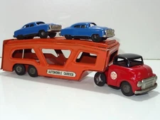 SSS Japan Tinplate CAR TRANSPORTER WITH CARS (362)