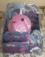 Fingerlings HUGS RACHAEL NARWHAL Interactive Pink Plush Mood Horn NEW