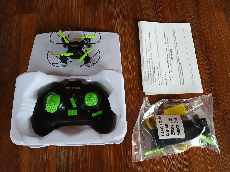 Sky Rider Mini Glow Pro Quadcopter Drone with Wi-fi Camera DRW417B - Image 3 of 4